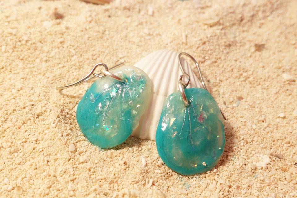 Pendientes escamas sirena