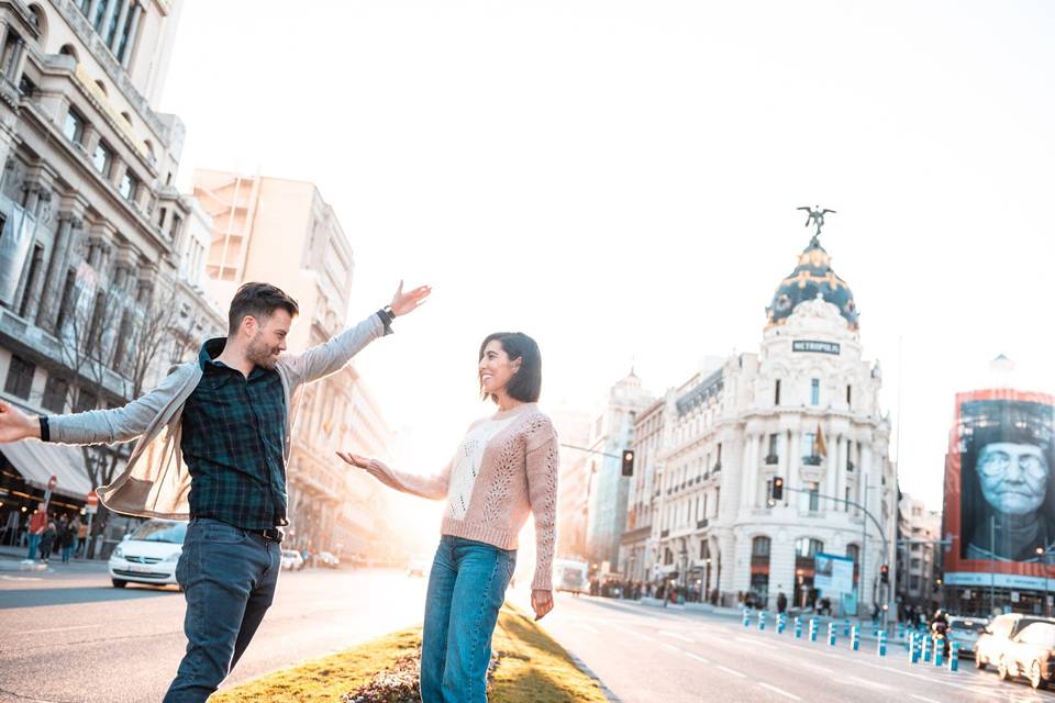 Preboda en Gran Vía