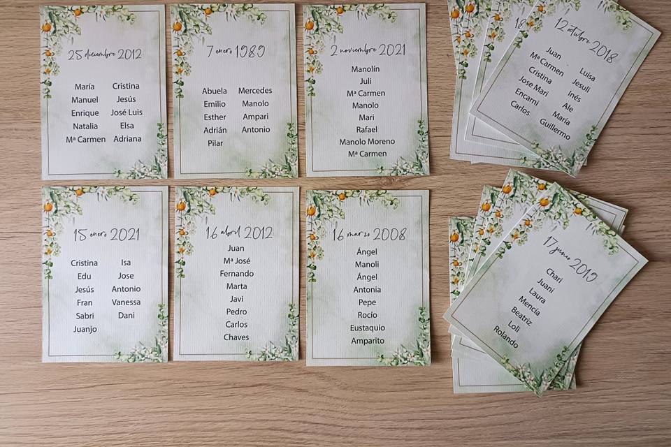 Seating plan personalizado