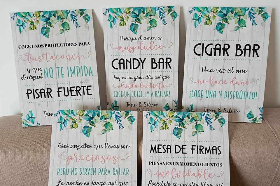Cartelería Eucalipto