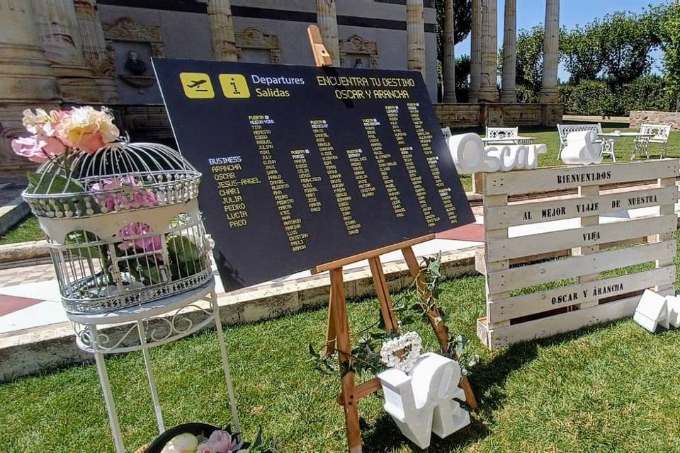 Seating plan Departures