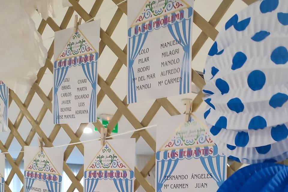 Seating plan Feria