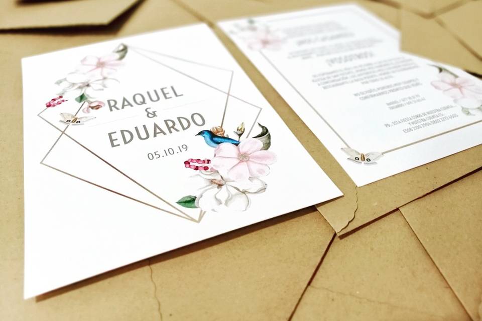 Invitaciones amor viajero