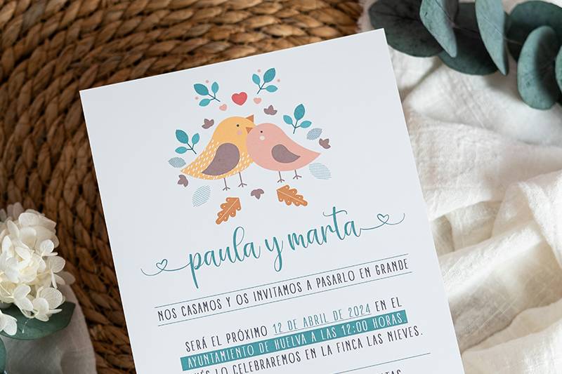 Invitación de boda