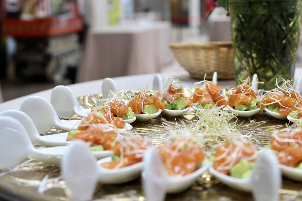 Tartar de salmón