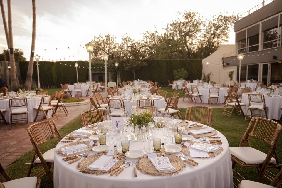 Boda en jardín