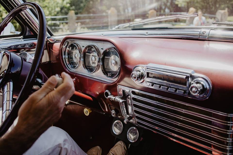 Pose en el packard