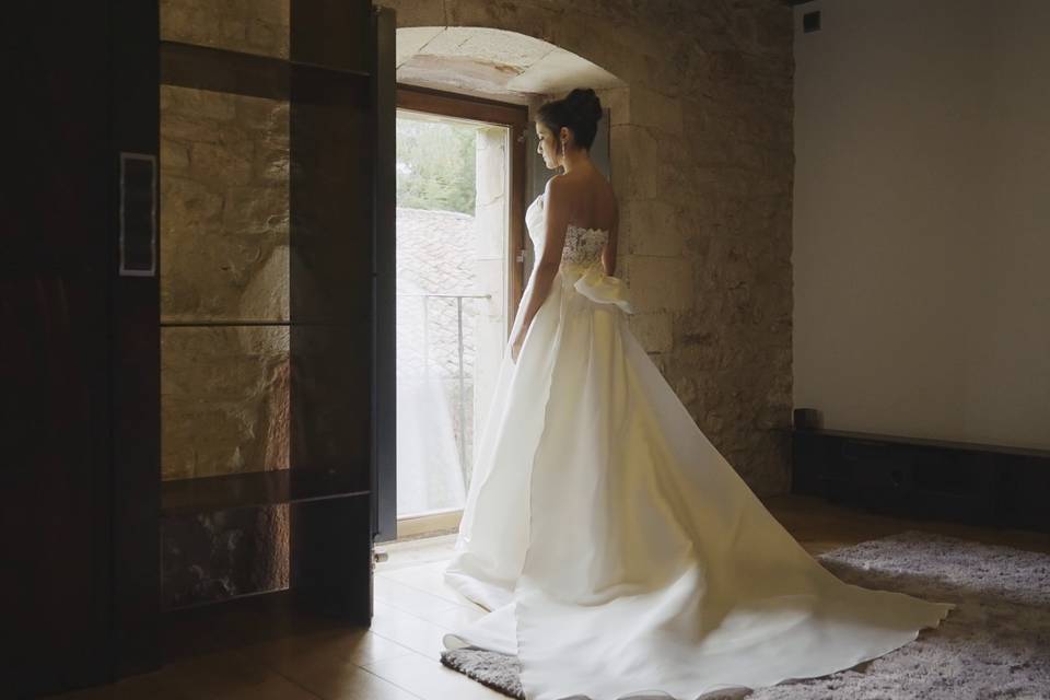 Novia con vestido