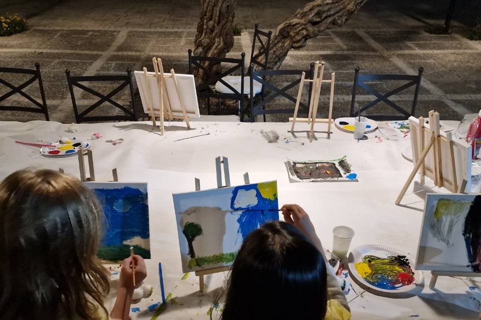 Pintando