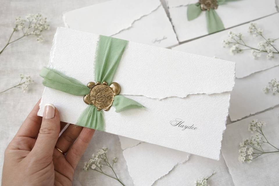 Invitaciones estilo sobre