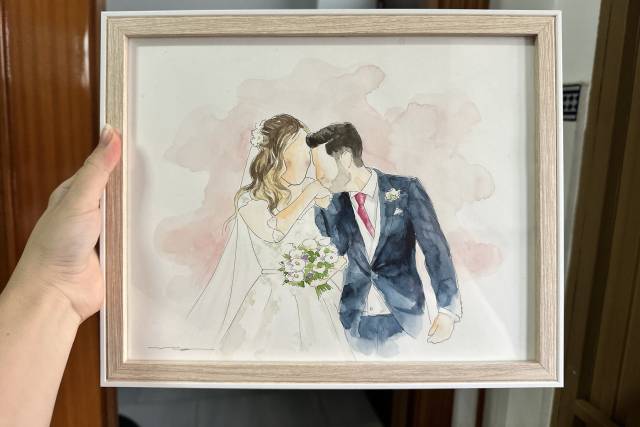 Ilustración Novios