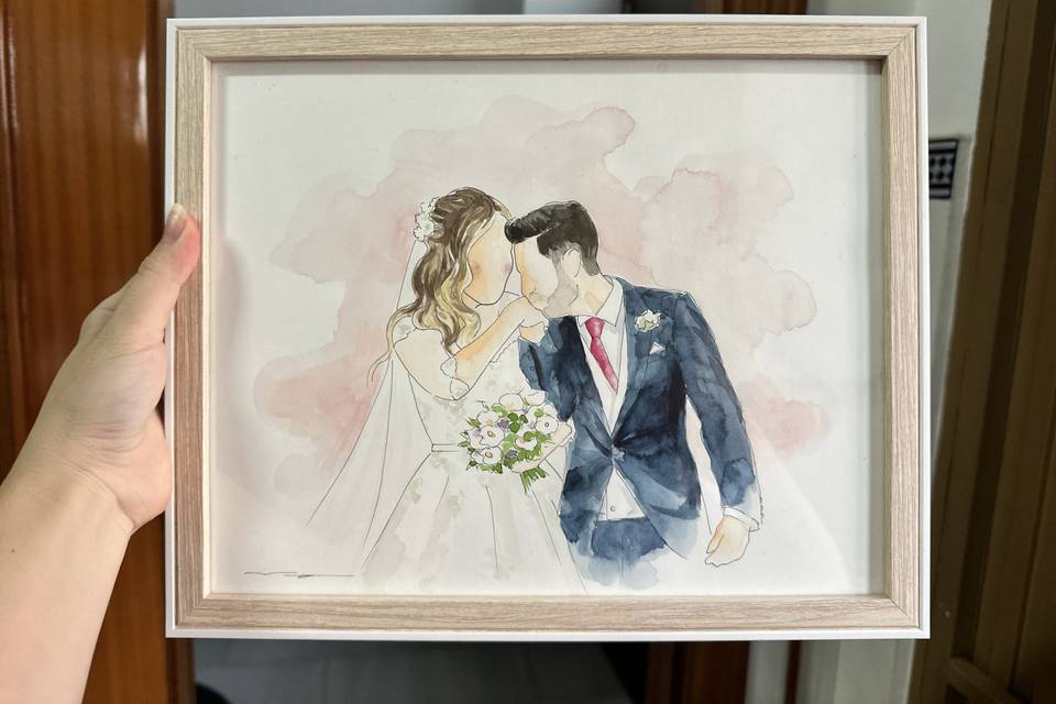 Ilustración Novios