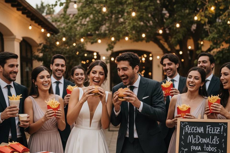 Novios comiendo 1