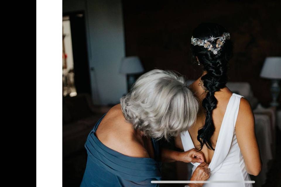 Peinado de novia con extensión