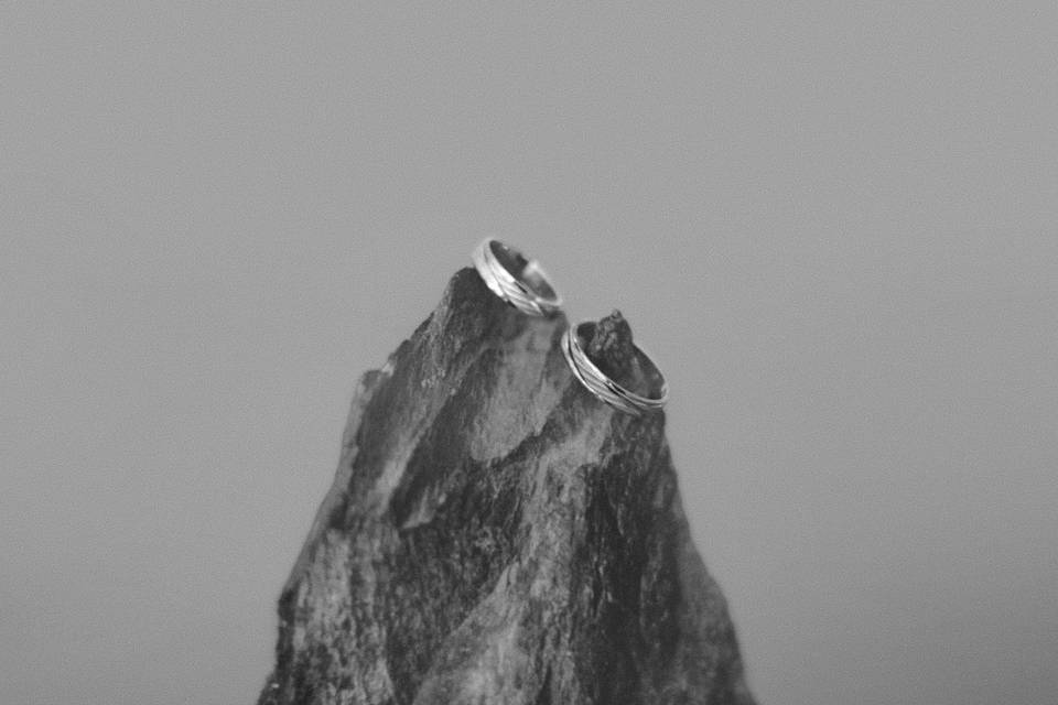 Anillos de pareja de escaladores