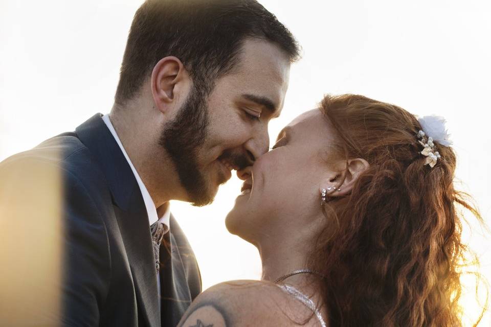 Besos y risas