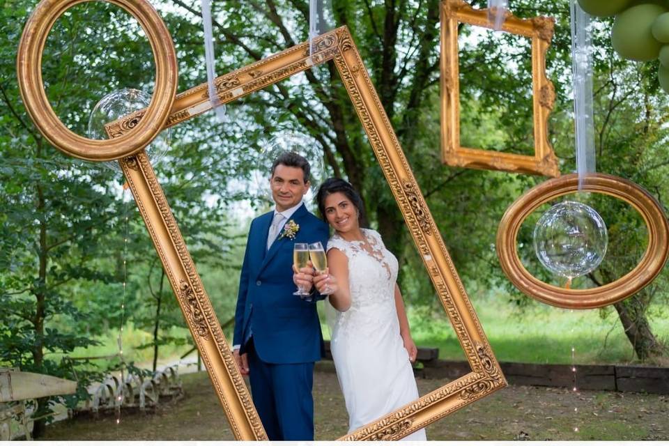 Photocall Boda de Juan & Eli