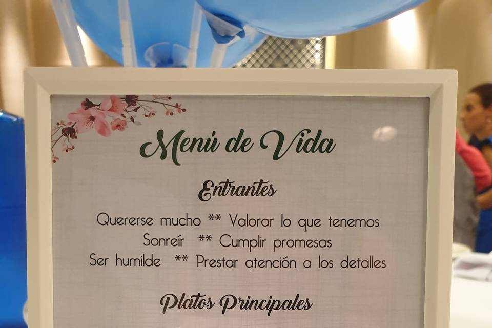 Cartelería para el salón