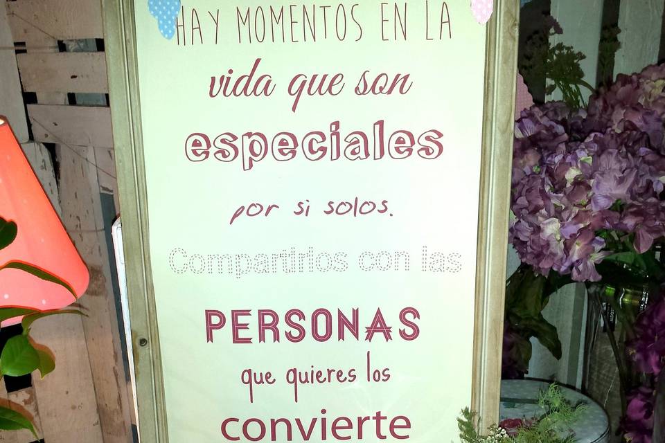 Cartelería para el salón