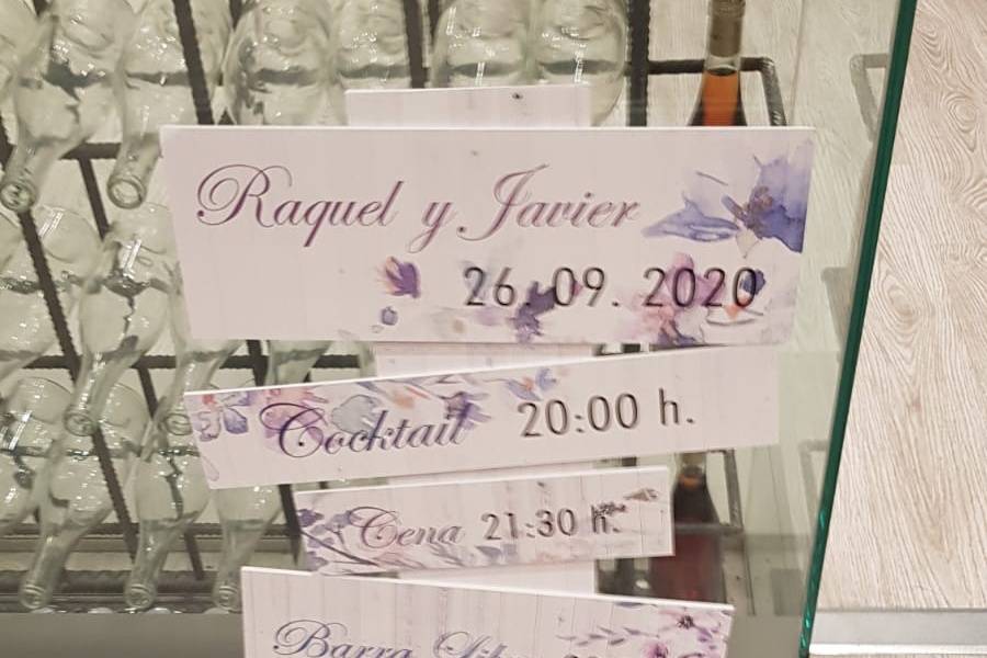 Cartelería para bodas