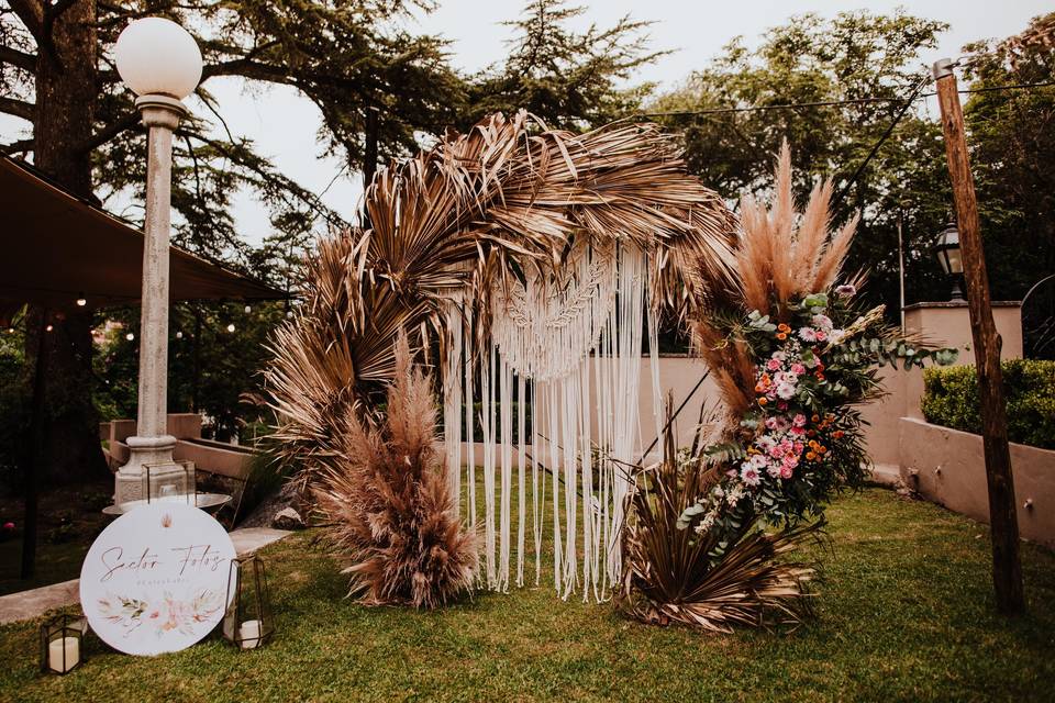 Photocall o arco de ceremonia