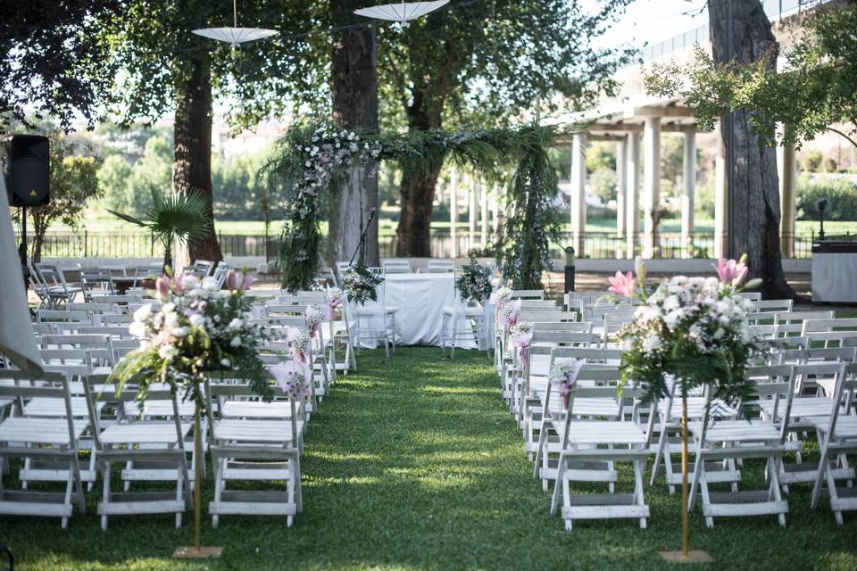 Ceremonia en el jardín