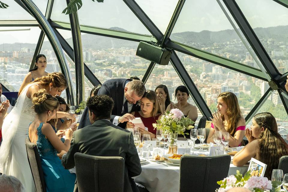 Cena cúpula restaurante