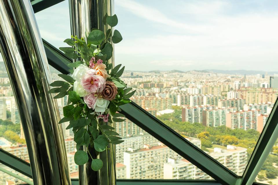 Detalle floral ventana