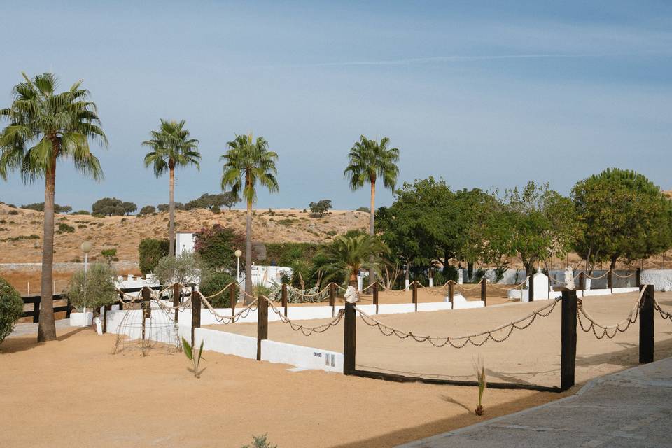 Una de las zonas exterior.