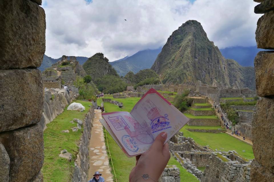 Llenar el pasaporte de sellos