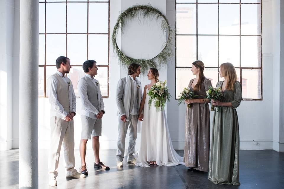 Decoración del espacio de bodas