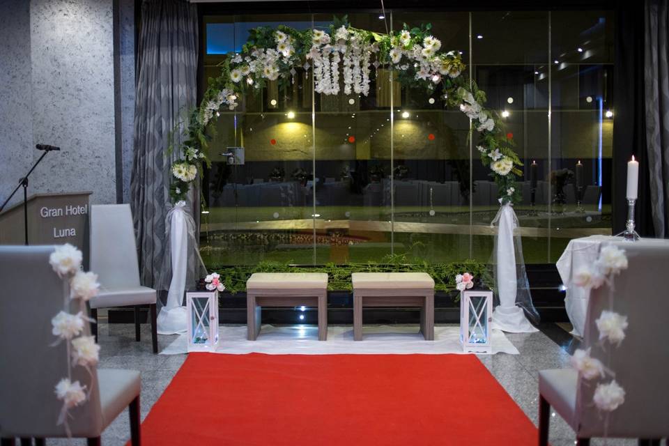 Boda civil interior