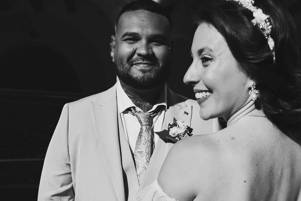 Bride&Groom b&w