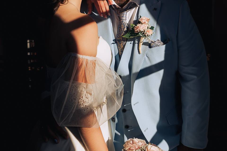 Artistic portrait bride&groom