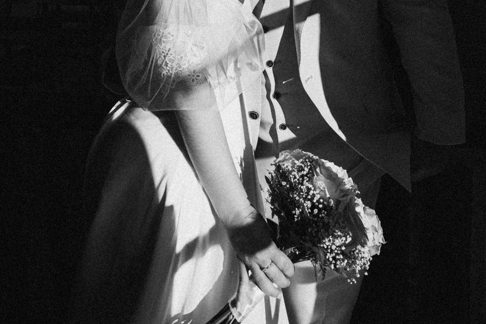 Artistic portrait bride&groom