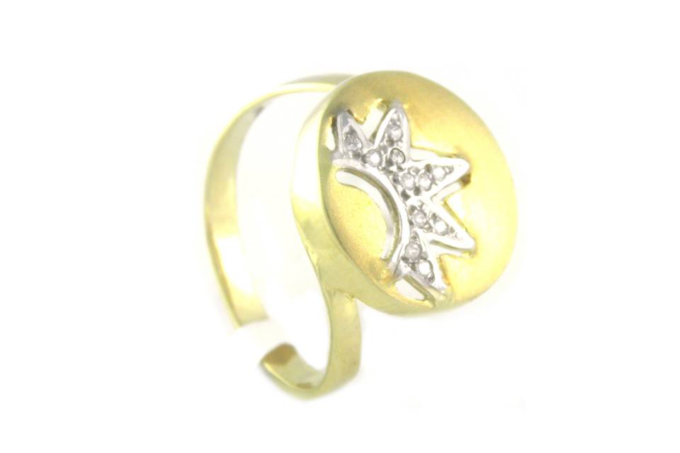 Anillo oro 18 ktes