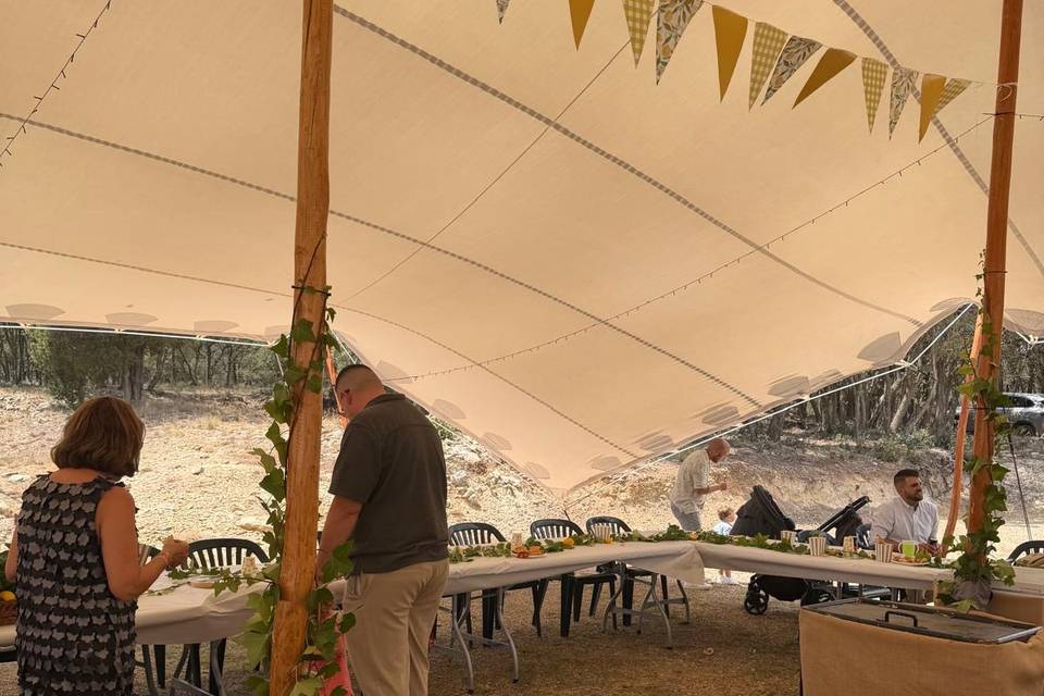 Carpa beduina interior