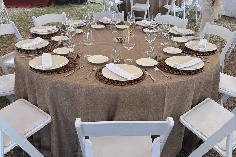 Banquete rústico
