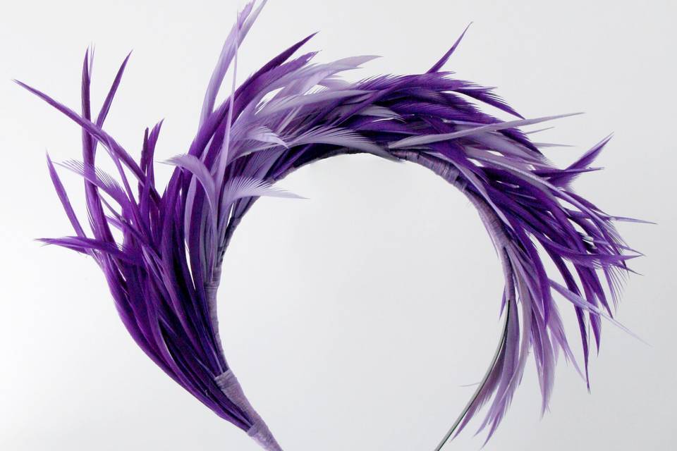 Diadema de plumas