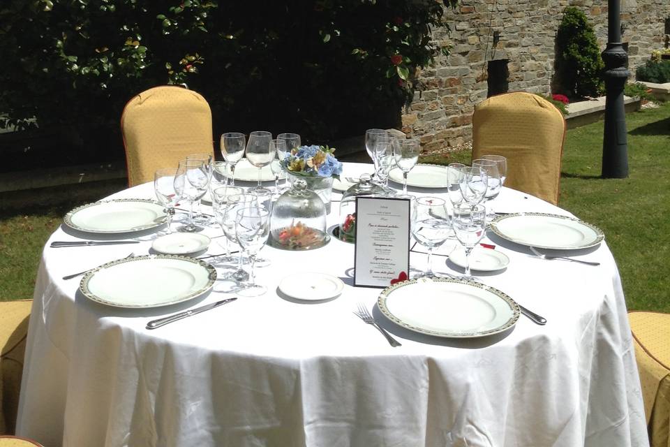 Banquete en exterior