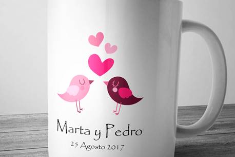 Taza de pajaritos