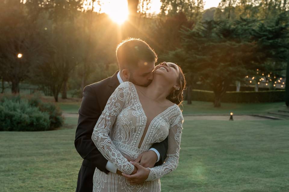 Pareja atardecer