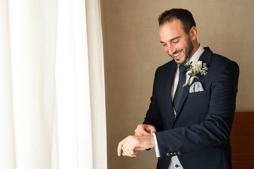 Preparativos del novio
