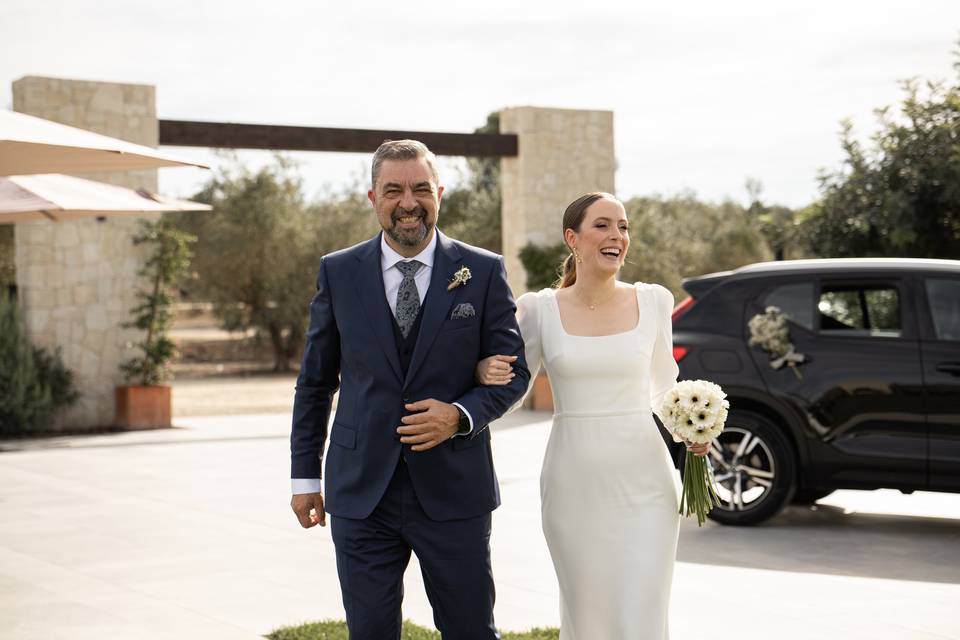Novia con su padre