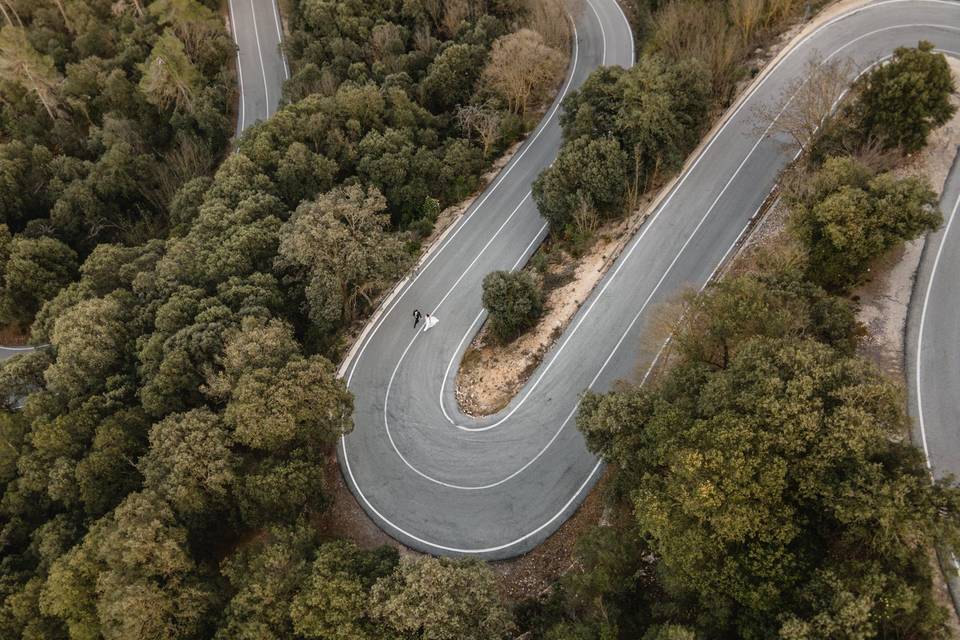 Drone espectacular Font Roja