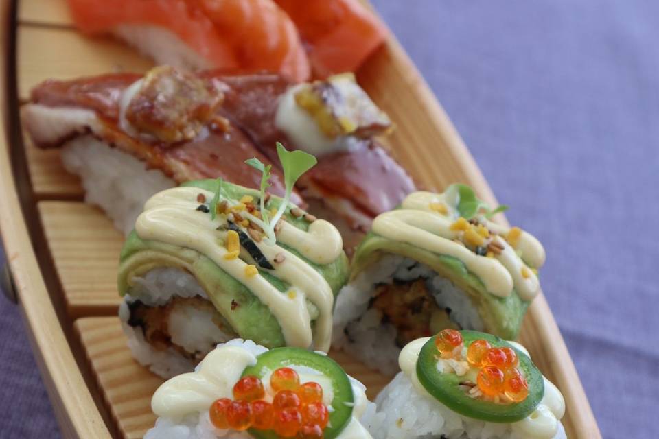Barco sushi Novios