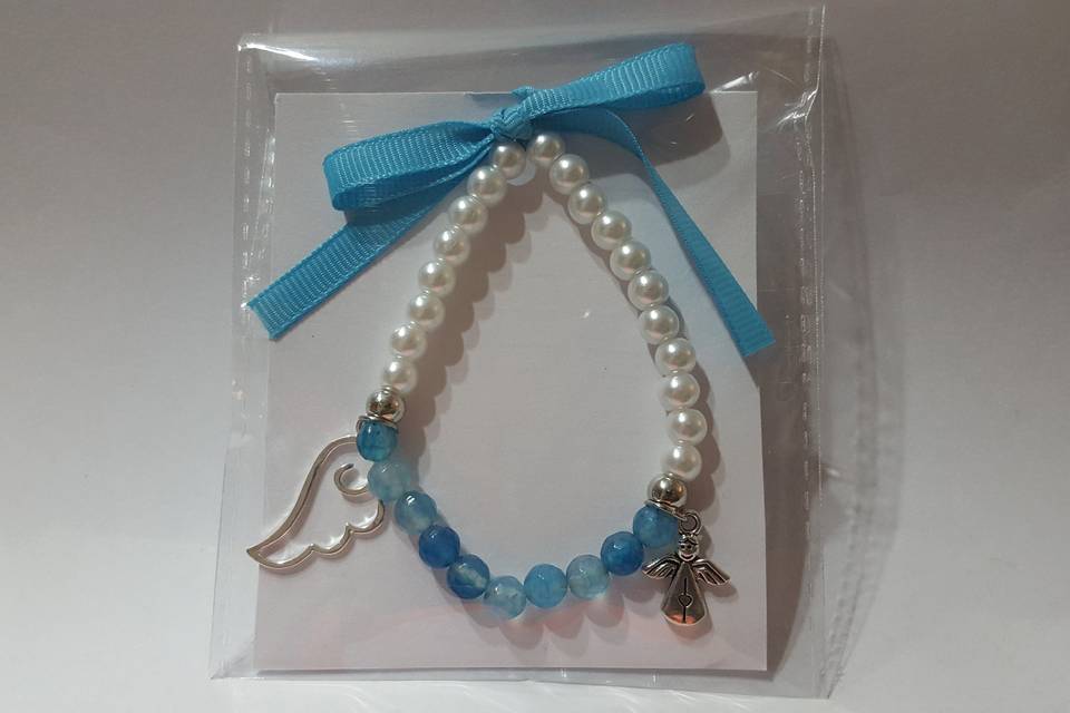 Pulsera de perlas y ágata