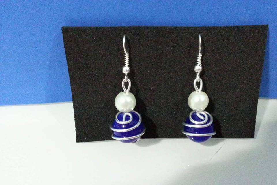 Pendientes en azul