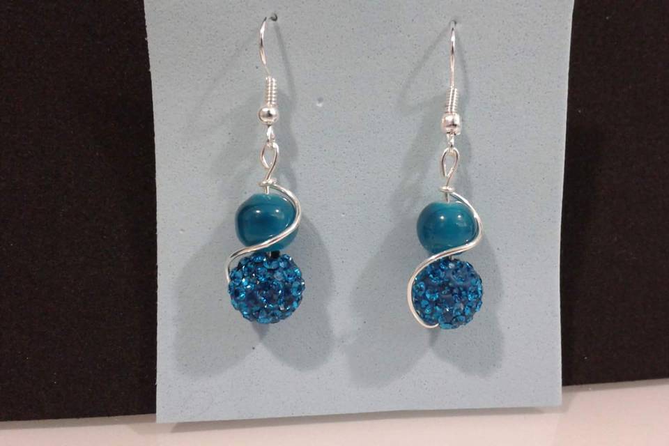 Pendientes en azul