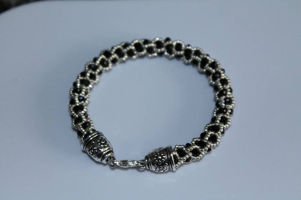 Pulsera rocalla y rondeles